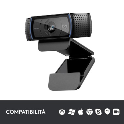 Webcam Logitech C920 Hd Pro Usb2 15Mp Fhd 1920X1080 Logitech