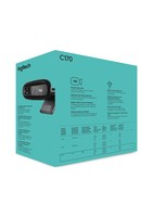Logitech Webcam C170 Usb 5Mpx 1024X768 Fluid Crystal Microfono Incorporato Clip Fissaggio