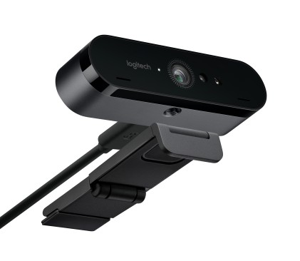 ORIGINALE Logitech Accessori per computer 960-001106 HD Webcam 4K Ultra Webcam professionale Logitech, 4K Ultra HD 4096x 2160 pixel, zoom digitale 5x, due microfoni omnidirezionali integrati con riduzione dell&#39;eco e del rumore