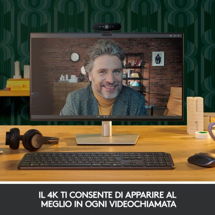 Logitech Brio Stream webcam 4096 x 2160 Pixel USB 3.2 Gen 1 (3.1 Gen 1) Nero