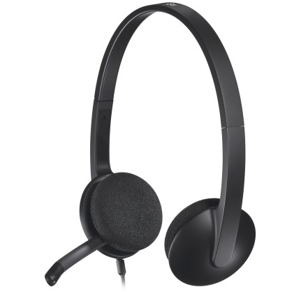 Logitech Cuffie Con Microfono H340, Usb