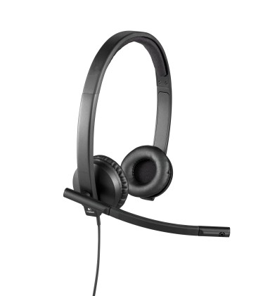 Logitech USB Headset H570e Stereo Auricolare Cablato A Padiglione Ufficio Nero