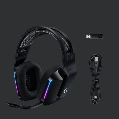 Logitech G G733 Auricolare Wireless A Padiglione Giocare Nero