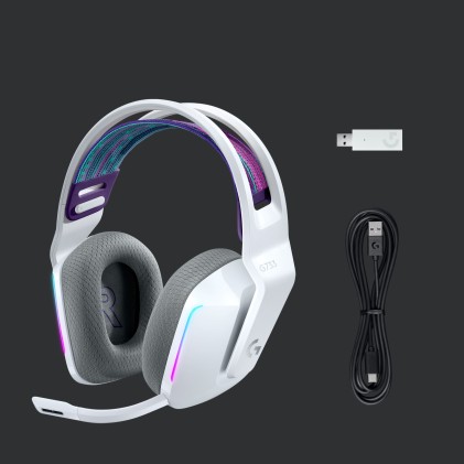 Logitech G 981-000883 cuffia e auricolare Wireless A Padiglione Gaming Bianco