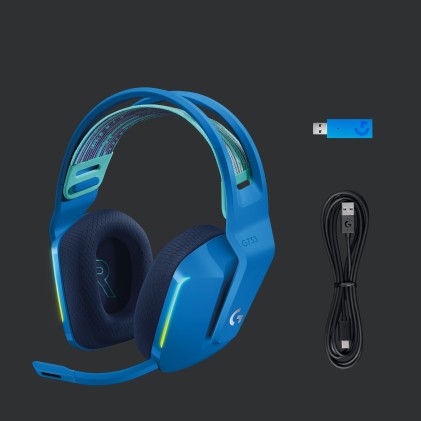 Logitech G G733 Auricolare Wireless A Padiglione Gaming Blu