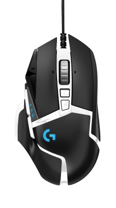 Logitech G502SE HERO Mouse Gaming, Sensore HERO 25K, 25 600 DPI, RGB - White Black