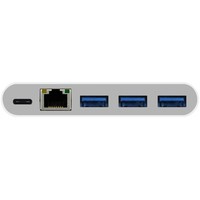 Hub Macally Usb-C A 3P Usba+Usbc+Rj 45