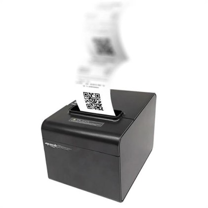Machpower Stampante Termica Pos 80Mm 250Mm/S, Usb/Rs232/Lan, 1D/2D