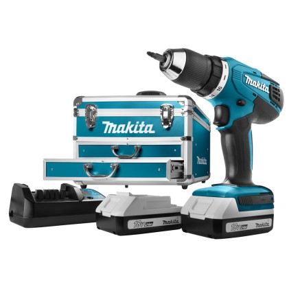 Avvitatore Makita DF457DWEX6 2x1,3 Ah + 102 pcs Acc. + Case
