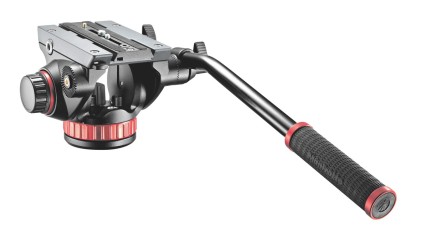 Testa Treppiede Manfrotto Mvh502Ah 502 Video Con Base Piatta 1 Leva Fi