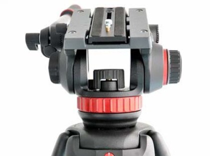 Testa Treppiede Manfrotto Mvh502Ah 502 Video Con Base Piatta 1 Leva Fi