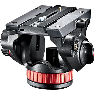 Testa Treppiede Manfrotto Mvh502Ah 502 Video Con Base Piatta 1 Leva Fi
