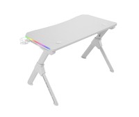 Marsgaming Gaming Desk Mgd Rgb Bianca Argb 3D Carbonio Gestione Cavi