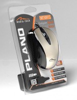 MEDIATECH MT1091S PLANO - Optical mouse 800 cpi, 3 buttons + scrolling wheel, USB interface