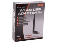MEDIATECH MT4208 WLAN USB Adapter 11n with externall antenna