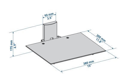 Mensola Multimediale Meliconi Slimstyle Av Shelf Plus 480517