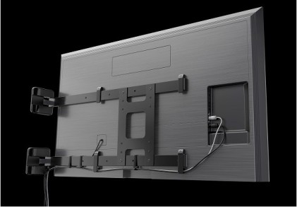 Supporto Monitor Parete Meliconi 480872 Flag Tv Nero