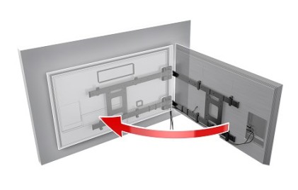 Supporto Monitor Parete Meliconi 480872 Flag Tv Nero