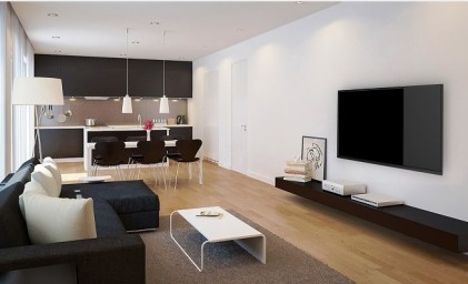 Supporto Monitor Parete Meliconi 480872 Flag Tv Nero