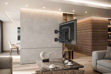 Supporto Monitor Parete Meliconi 480872 Flag Tv Nero