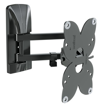 Supporto Monitor Parete Meliconi 480991 100 200 Spin Sdr Plus Black