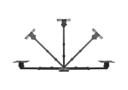 Supporto Monitor Parete Meliconi 480991 100 200 Spin Sdr Plus Black