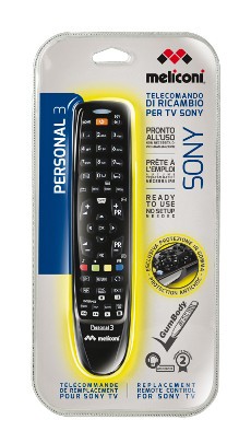 Telecomando Tv Meliconi 806269 Gumbody Personal 3 Per Sony Black