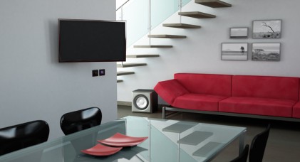 Supporto Monitor Parete Meliconi Cme Er400 Cme Er400 Fino A 65" Nero