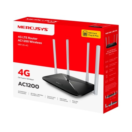 Router Mb135-4G Wireless Lte 4G 150 Mbps 2,4Ghz 5Ghz 1Wan 1Lan