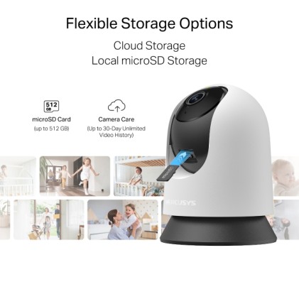 Mercusys MC200 telecamera di sorveglianza Lampadina Interno 1920 x 1080 Pixel Soffitto/Scrivania