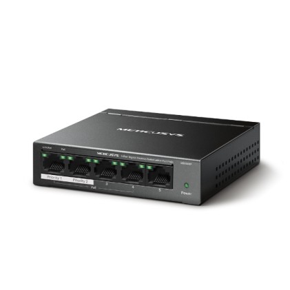 Mercusys MS105GP switch di rete Gigabit Ethernet (10/100/1000) Supporto Power over Ethernet (PoE) Nero