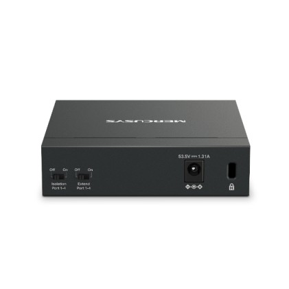 Mercusys MS105GP switch di rete Gigabit Ethernet (10/100/1000) Supporto Power over Ethernet (PoE) Nero
