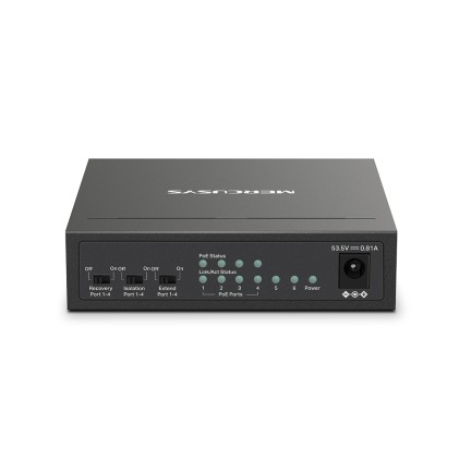 Mercusys MS106LP switch di rete Gestito Fast Ethernet (10/100) Supporto Power over Ethernet (PoE) Nero