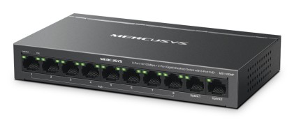Mercusys MS110CMP switch di rete Fast Ethernet (10/100) Supporto Power over Ethernet (PoE) Nero
