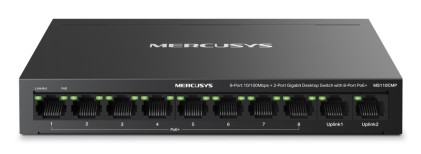 Mercusys MS110CMP switch di rete Fast Ethernet (10/100) Supporto Power over Ethernet (PoE) Nero