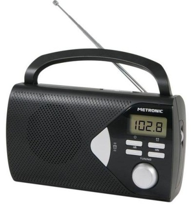 Metronic 477205 radio Portatile Digitale Nero