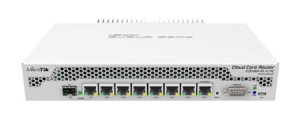 MIKROTIK CCR1009-7G-1C-PC L6 9xCore 1GB RAM 7xGig LAN 1xSFP combo Rack 19