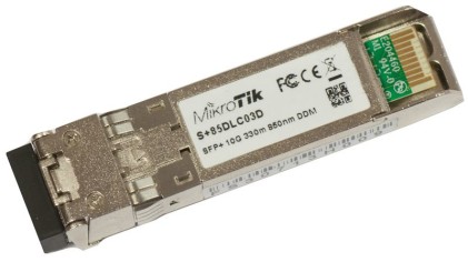 MIKROTIK MT S+85DLC03D 10GbE SFP+ SR-LC MM 850nm for CCR1036-8G-2S+/EM Unit