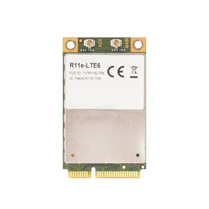 MIKROTIK R11e-LTE6 2G 3G 4G LTE miniPCIe card up to 300 Mbps
