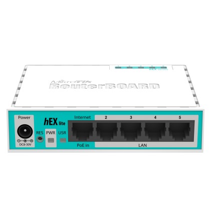 Router Mikrotik 5P Ethernet 64Gb Rb750R2-Hex Lite