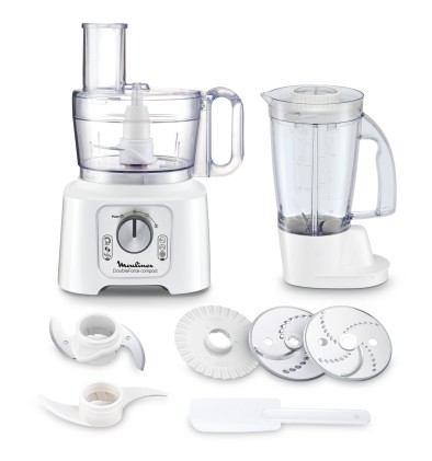 Robot Cucina Moulinex Fp544110 Double Force Compact Bianco