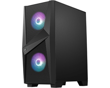 MSI MAG FORGE 100R computer case Midi Tower Nero, Trasparente