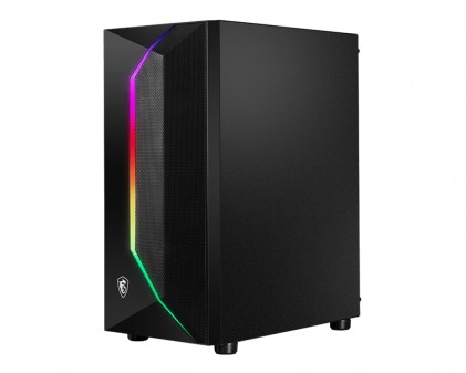 Msi Case Atx Mid-Tower Mag Vampiric 100R, 7 Slot Hdd, 3X120Mm Argb Fan Front, 1X120Mm Argb Fan Rear, 2Xusb 3.2 Type-A, 1Xusb 3.2 Type-C, 1Xaudio/1Xmic