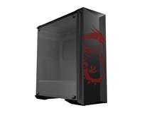Msi Case Atx Mid-Tower Gungnir100D, 7 Slot Hdd, Side Tempered Glass, 1X120Mm Fan Front, Red Dragon