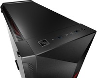 Msi Case Atx Mid-Tower Gungnir100D, 7 Slot Hdd, Side Tempered Glass, 1X120Mm Fan Front, Red Dragon