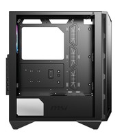 Msi Case Atx Mid-Tower Gungnir 110R, 7 Slot Hdd/Ssd, 3X120Mm Argb Fan Front, 1X120Mm Argb Fan Rear, 2Xusb 3.2 Type-A, 1Xusb 3.2 Type-C, Window Panel In Vetro, Colore Nero