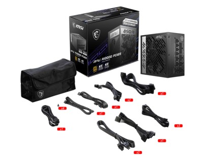 Msi Alimentatore Mpg A1000G Pcie5, Eu, 1000W, Fully-Modular, 80 Plus