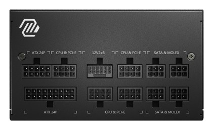 Msi Alimentatore Mag A850Gl Pcie5, Eu, 850W, Fully-Modular, 80 Plus Gold