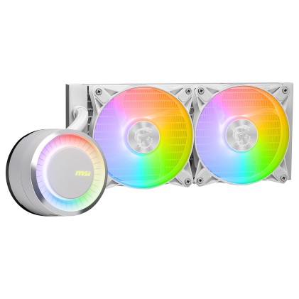 MSI MAG CORELIQUID E240 WHITE sistema di raffreddamento per computer Scheda madre, Processore Kit di raffreddamento a liquido 12 cm Bianco