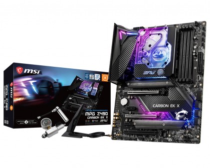 Msi Mb Mpg Z490 Carbon Ek X, Lga1200, 4Ddr4, 3Pci-Ex16, 2M.2, 6Sata3